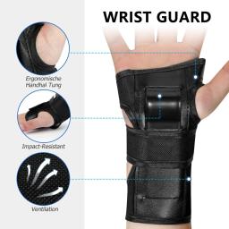 Almofadas de joelho e cotovelo para adultos e crianças, equipamento de proteção para patinação de patins, protetor de pulso, skate 6 em 1 - Image 4