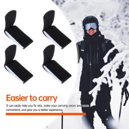 6 pçs correias de snowboard durável material de alta qualidade fixações de placa de esqui ao ar livre acessórios adequados múltiplas estações - Image 3