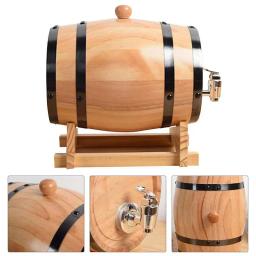 Barril De Vinho De Madeira, Equipamentos De Cerveja De Carvalho, Mini Barril, Home Brew, Distribuidor De Torneira De Cerveja, Rum Pot, Vinho De Uísque, 1L, 1.5L, 3L - Image 5
