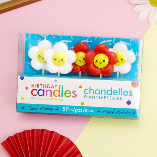 Decoração Infantil: Velas de Girassóis e Personagens de Desenhos Animados para Festas de Aniversário
