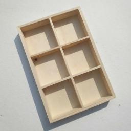 1pc artesanato organizadores e armazenamento caneta titular para mesa pintura vara caixa de pintura vara caixa de pigmento de madeira - Image 5