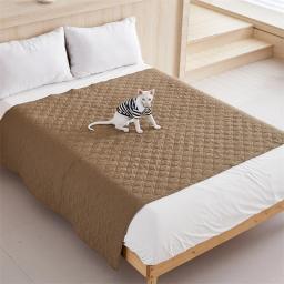 Capa de colchão xadrez monocromática para animais de estimação, colchonete, lençol, protetor, respirável, cachorro, gatos, crianças, colchão, protetor - Image 3