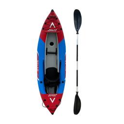 Caiaque inflável duplo escovado para única pessoa Canoa de competição Caiaques de rafting dobráveis Pesca recreativa de paddleboard - Image 4
