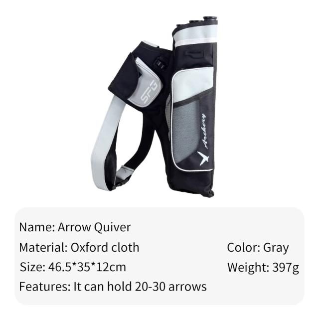 Quiver Ajustável para Setas de Arco Recurvo - Ideal para Competição e Caça Profissional