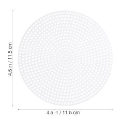 Round Blank Canvas Mesh Mesh Pads, Ponto Cruz, Grid Board Sewing, Plastic Craft Screen Círculo, 20 Pcs - Image 6