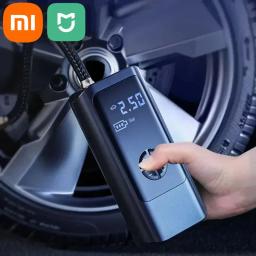 Compressor de ar portátil sem fio Xiaomi-Mijia, inflador de pneus elétricos, bomba com fio para motocicleta, bolas, 12V, 150PSI, 8000mAh - Image 1