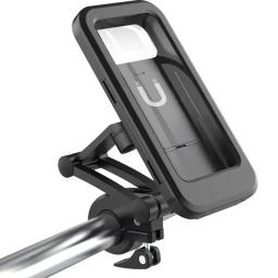 Suporte do telefone de bicicleta à prova d'água ajustável, bicicleta universal, guidão da motocicleta, caixa magnética, suporte do telefone celular - Image 2