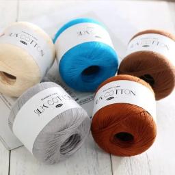 Fio De Crochet De Leite De Algodão Laço De Seda De Malha À Mão, Fio De Tricô Macio Quente, Suprimentos De Tricô Para Mão, Ponto Cruz, 50g por Pc - Image 3