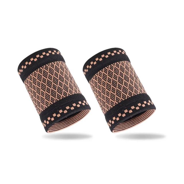 Protetor de Pulso Fitness com Compressão Elástica - 1 Par de Braceletes para Esportes Profissionais