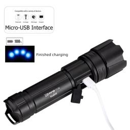 USB Lanterna LED Recarregável, Zoom XHP70, Mais Poderoso, Ao Ar Livre, Caminhadas, Acampamento, Caça, Tocha Tática, Luz 26650 Bateria, 30W - Image 3