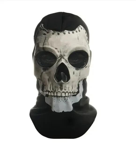 Full Ghost Cosplay Skull Mask, Airsoft, Tático, Novo, 2022, COD - Image 1