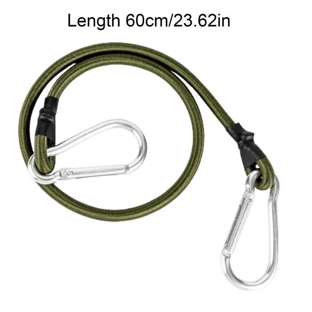 Cabo de bungee pesado para exterior Elastic Tie Strap, mosquetão de corda, ganchos para caiaque, ciclismo, bagagem, cordas de embalagem - Image 1