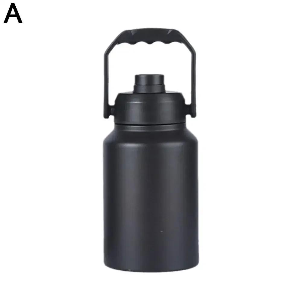 Garrafa térmica portátil dupla de aço inoxidável, escalada ao ar livre, camping, esporte, garrafa de vácuo, caneca térmica, grande capacidade, 2 l, 3 l - Image 1
