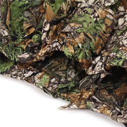 Men's Outdoor CS Air Gun Hunting Set, camuflagem Ghillie Set, 3D Woodland Leaf, calças de camuflagem, cego, caça - Image 3