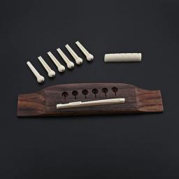 Premium guitarra ponte acessórios peças sobressalentes jacarandá 69hd - Image 1