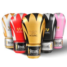 Luvas Wesing-Artes Marciais para Adultos e Crianças, Luvas de Boxe MMA Muay Thai, Equipamento Sanda e Kickboxing, 6 10oz - Image 1