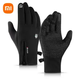 Xiaomi-Luvas térmicas de inverno para homens e mulheres, impermeáveis, à prova de vento, ao ar livre, esportes, quente, ciclismo, dedo inteiro, tela sensível ao toque - Image 1