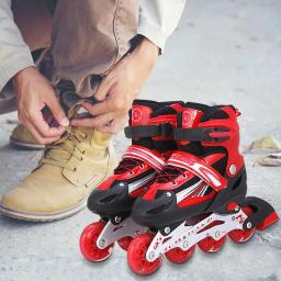 Patins unisex com camada tripla de vedação, tamanho ajustável, multi cor, seguro, durável, em linha, crianças, crianças, esportes - Image 5