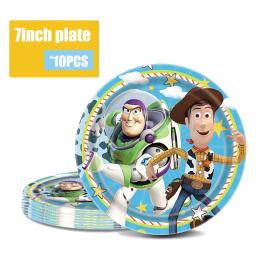 Toy Inspired Story Birthday Party Decoração, Buzz Lightyear Slap Pulseiras, copo, prato, guardanapo, banner para criança, chuveiro de bebê - Image 3