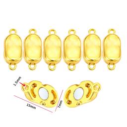 Jóias Fechos Magnéticos para Fazer Pulseira De Couro, Conectores Final De Ródio, Fit Pulseiras e Colar, 3 Conjuntos - Image 6