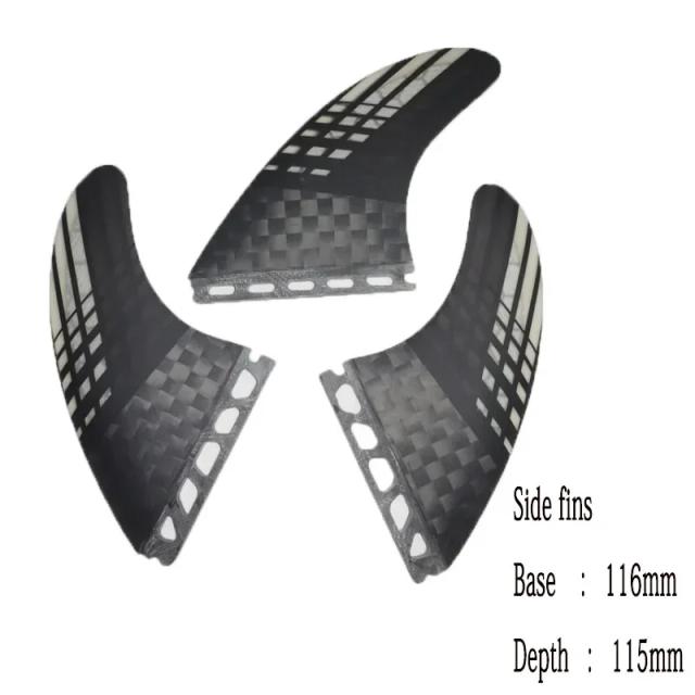 Fins de Surf em Fibra de Carbono Tri-Fin: Acessórios Imperdíveis para Pranchas de Surf em Vários Tamanhos S e M, Promoção Especial
