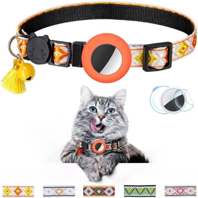 Colar GPS Rastreador para Gatos: Segurança e Conforto com Design Ajustável e Sistema Breakaway