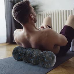Rolo de espuma EPP para massagem nas costas e pescoço, bolas de amendoim, alta densidade, recuperação muscular, tecido profundo, fitness, aliviar a dor, ioga, 45cm - Image 3
