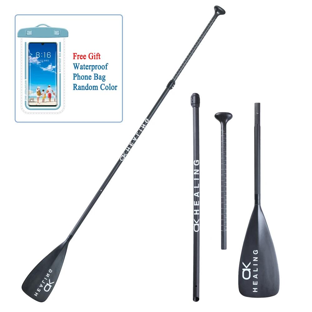 620g fibra de carbono completa sup paddle 3 seções barco remo placa acessórios única lâmina paddle para surf prancha barco acessório - Image 1