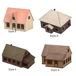 Kits De Modelo De Construção De Madeira Para Casa Em Miniatura, Cena De Loja Europeia, Arquitetura Rural, Modelo De Montagem, 1: 72 - Image 4