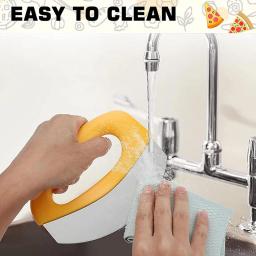 Cortador de pizza com tampa, aço inoxidável, picador de alimentos, fatiador de pizza, ervas, queijo, faca, cortador manual de pizza, ferramenta de cozinha - Image 5
