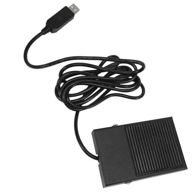 Teclado Pedal USB Metálico com Funções Programáveis para Controle de Ações em PC