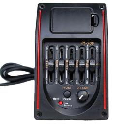 Acoustic Guitar Tuner com Volume Control, Pickup Piezo, Preamp, Captador de EQ, guitarra folclórica clássica, transporte da gota - Image 1