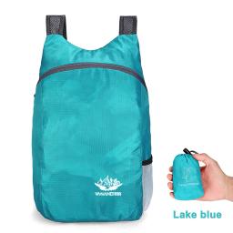Mochila impermeável e leve para montanhismo para homens e mulheres, respirável e dobrável, bolso de nylon, escalada e trekking - Image 5