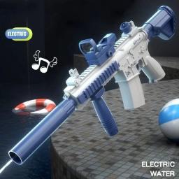 Totalmente automático pistola de água elétrica, brinquedo do tiro, praia e entretenimento ao ar livre, presentes para crianças e adultos, M416 - Image 4