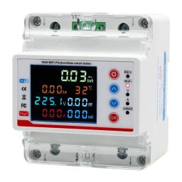 Tuya vida inteligente wifi monofásico 100a monitor de energia em dois sentidos medidor pré-pago desligamento automático tensão protetor de corrente temporizador - Image 2