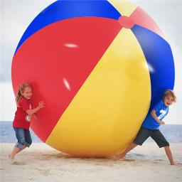 Bola De Futebol De Grama Inflável, PVC Espessado, Peça De Jogo De Água Ao Ar Livre, Escola E Jardim De Infância Esportes Divertidos, Bola De Futebol De Praia - Image 1