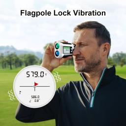 REVASRl 600 jardas telêmetro de golfe com compensação de inclinação bandeira bloqueio vibração tela HD transparente telêmetro laser para golfe - Image 3