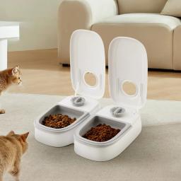 Alimentador Pet automático com temporizador Bowl, Smart Cat Food Container, dispensador de alimentos úmidos e secos, suprimentos animais - Image 1