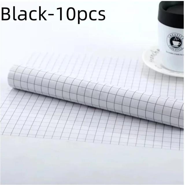 Fita de Vinil Transparente 4 Cores para Carros e Artesanato - Adesivo DIY 30,5 cm x 100 cm