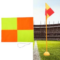 Esportes Match Field Equipamento, Bandeira do canto do futebol, Pole Flag para jogos de competição, Futebol, ao ar livre - Image 1