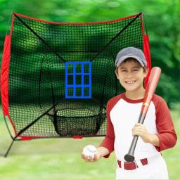 Prática portátil de beisebol, Backstop Pitching Batting, Rede de treinamento para bater pitching bat - Image 1