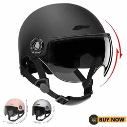 Capacete ultraleve para homens e mulheres, meio capacete retrô scooter, capacete de ciclismo, bicicleta MTB, bicicleta, clássico - Image 1