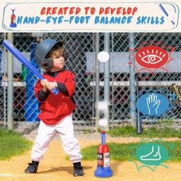 Toddler's Baseball T Ball Set, Brinquedos ao ar livre para crianças, Toddler Boy - Image 6