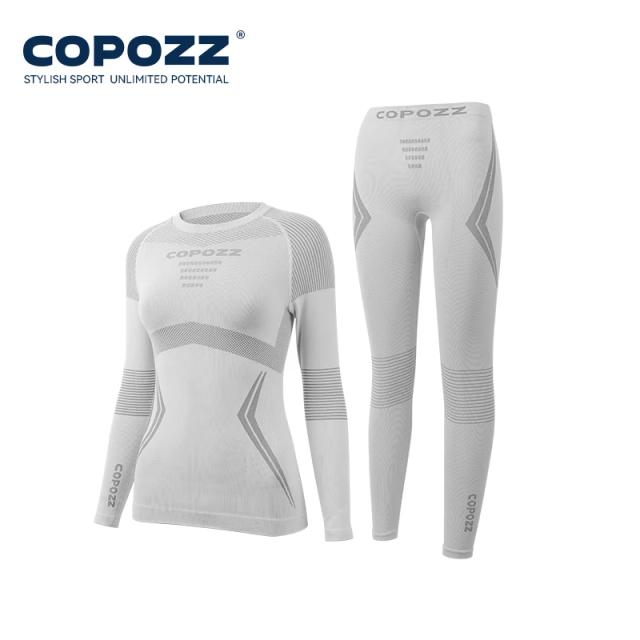 COPOZZ Conjunto Térmico de Esqui Secagem Rápida Compressão Funcional para Treino e Snowboard Adulto