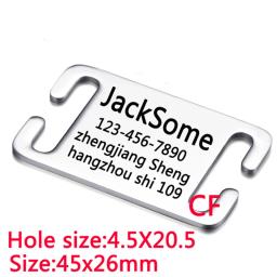 Tag ID personalizado para Pet, Tag ID personalizado, aço inoxidável, esculturas livres, telefones de nome, produtos Collar Supplies, cão e gato - Image 4