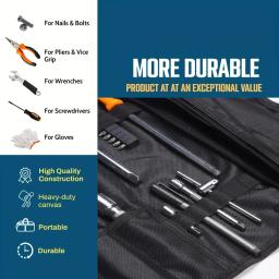 Bolsa de ferramentas multifunções, Bolsas de ferramentas, Oxford Cloth, Folding Wrench Bag, Handheld Tool Roll Storage, Estojo portátil, Ferramentas Pouch - Image 5