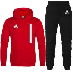 Conjunto de roupas esportivas para ginástica ao ar livre para homens e mulheres, capuz e calças, pulôver para primavera e outono, novo, 2 peças, 2022 - Image 4