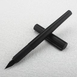 Jinhao-Caneta tinteiro preta fosca para corpo, EF e F Nib, caneta caligrafia, material escolar e de escritório de luxo, papelaria elegante, 35 - Image 2