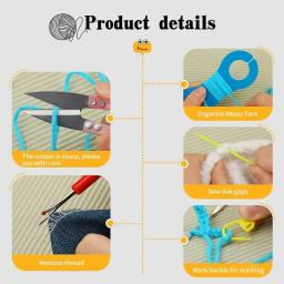 Kaobuy-Kit de crochê iniciante com fios, acessórios completos, perfeito para adultos e crianças, 105pcs - Image 5