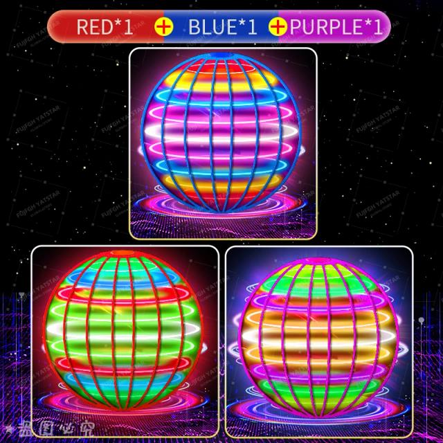 Bola voadora suspensão cor led automático boomerang bola preto tecnologia bola mágica brinquedos voadores giroscópicos anti-gravidade para crianças